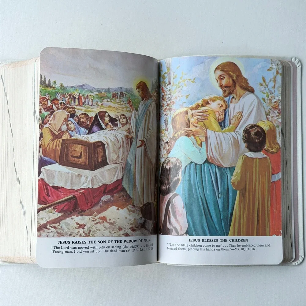 New American Bible Saint Joseph Edition Catholic Book Publishing White Religious